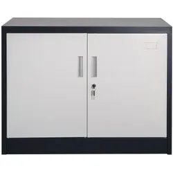 Jet-Line Aktenschrank SARATOW dunkelgrau weiss