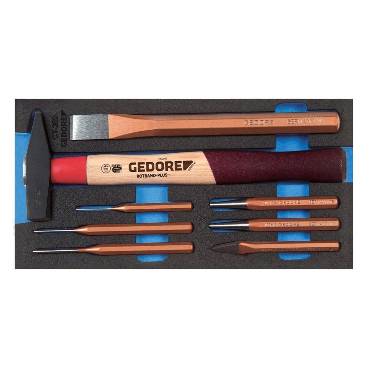 Gedore 1500 CT1-350 Meissel-Sortiment in Check-Tool-Modul (2309041)