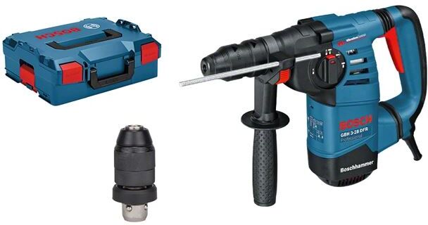 Perforateur SDS plus GBH 3-28 DFR Professional 800 W + coffret L-BOXX + accessoires BOSCH 061124A004