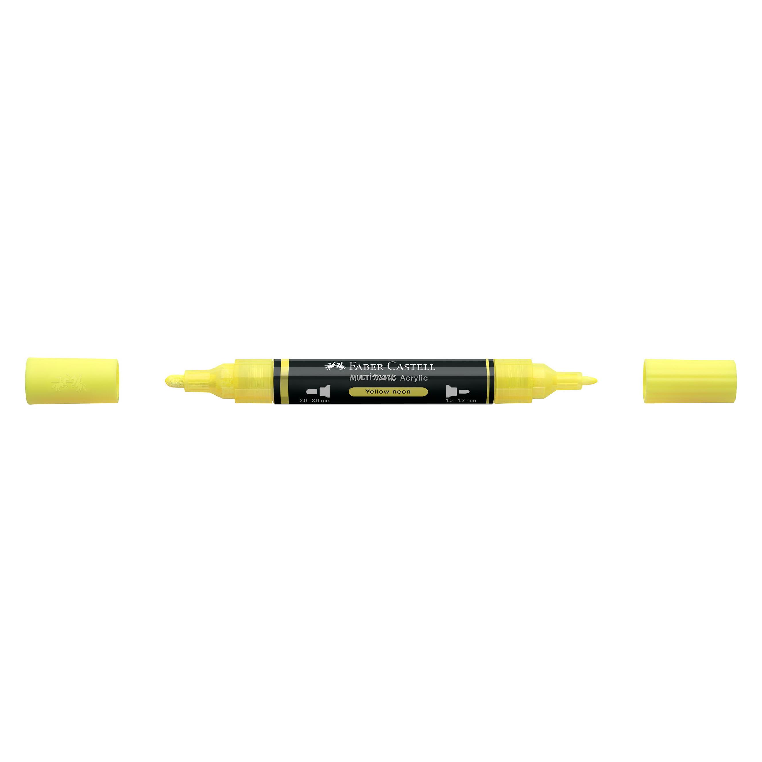 Faber-Castell Multimark Acrylic Marker. yellow neon (1x) (185956)