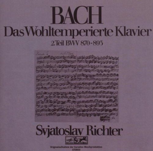Svjatoslav Richter - Das Wohltemperierte Klavier Vol.2 - Preis vom 11.10.2026 03:10:56 h