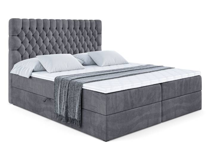 Boxbett SERENE 120x200 cm Dunkelgrau - Casablanca 2315