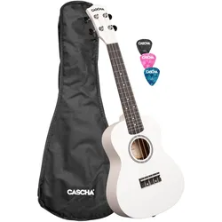 Cascha Konzert Ukulele Linde Weiß