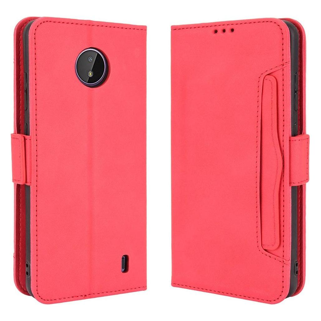 Cover-Discount Nokia C20 - Etui mit vielen Kartenfächer rot (Nokia C20) (104702677C)