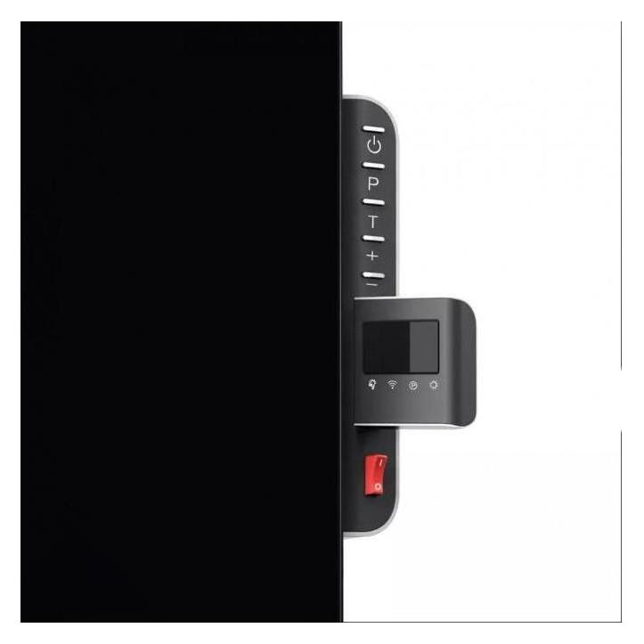 Maclean MCE536 Elektrischer Glasheizkonvektor Smart WiFi LED mit Fernbedienung 600W Tuya Smart Life App Prog (600 W) (MCE536)