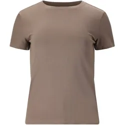 Athlecia Tinashe Rib T-Shirt Damen 1292 - greige 40