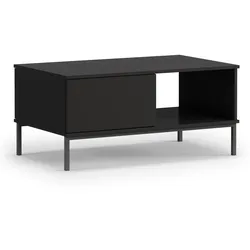 COUCHTISCH Queba 1S Schwarz 100/47/60 cm – schwarzer Wohnzimmertisch modern