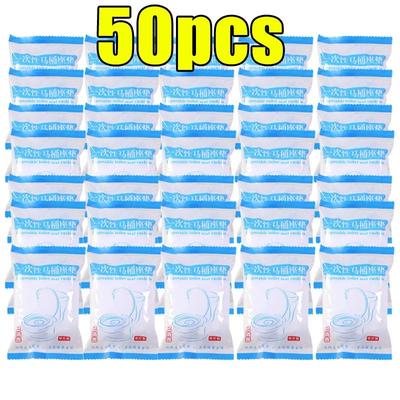 Disposable Waterproof Toilet Seat Covers For Travel And Public Restrooms 50pcs