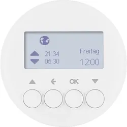 Berker Jalousie-Schaltuhr polarweiß glänzend 85741139