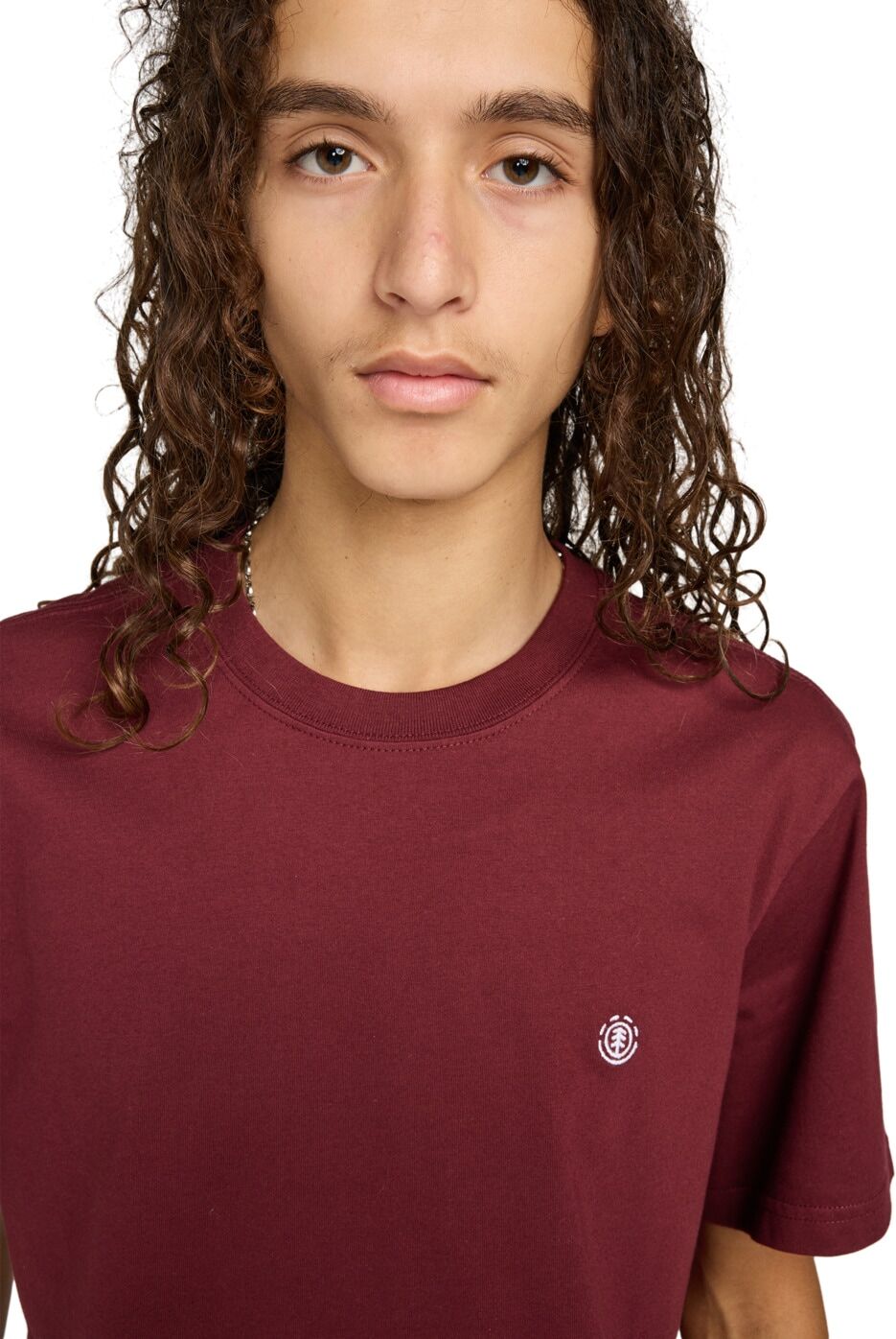 Sporttop ELEMENT "Icon Embroidery", Herren, Gr. M, rot (zinfandel), Obermaterial: 100% Baumwolle., Tops Sporttop zinfandel M