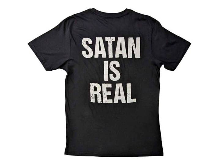 Kreator T Shirt Satan is Real Band Logo nieuw Officieel Mannen Zwart S