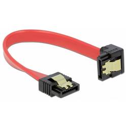 Delock Festplatten Anschlusskabel [1x SATA-Stecker 7pol. - 1x SATA-Stecker 7pol.] 10 cm Rot, Schwarz 83976