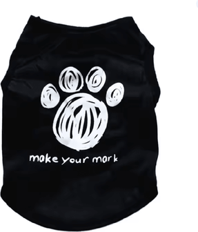 Inspire Essentials PawSecure Summer Pet Vest For Small Dogs And Cats l black Paw