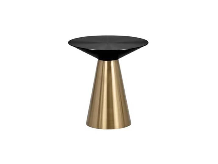 Beistelltisch für Sofa Kleiner Couchtisch, gerade seitlich beweglich, rund aus Metall, Anrichte für Sofa, klein, Nachteck(Mittel)
