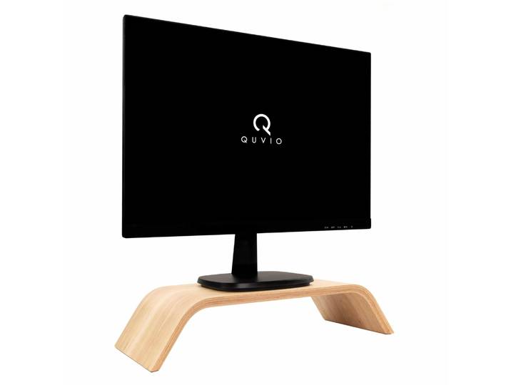 QUVIO Monitorstandaard - Bamboe