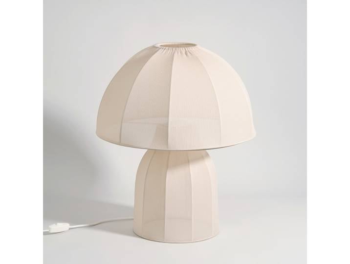 Lampe champignon beige crème