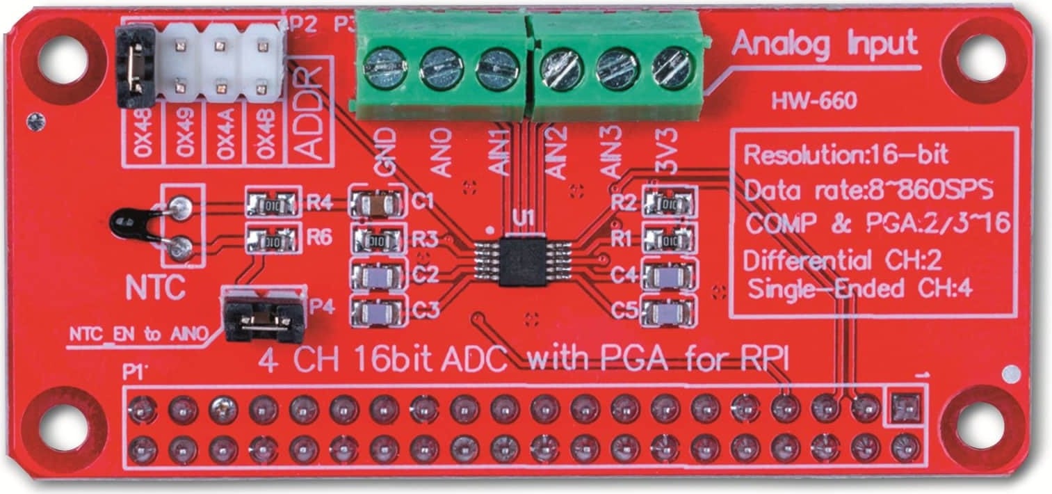 Joy-it ADS1115 Converter- en interfacekaart