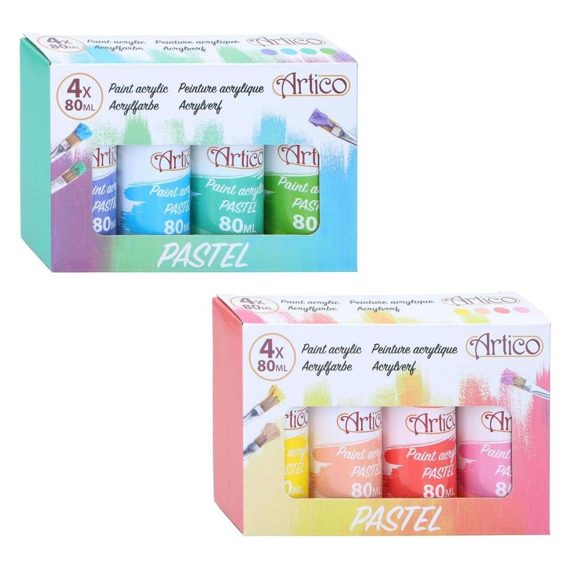 Artico Acrylfarbe Pastell 80ml (320 ml) (30319510)