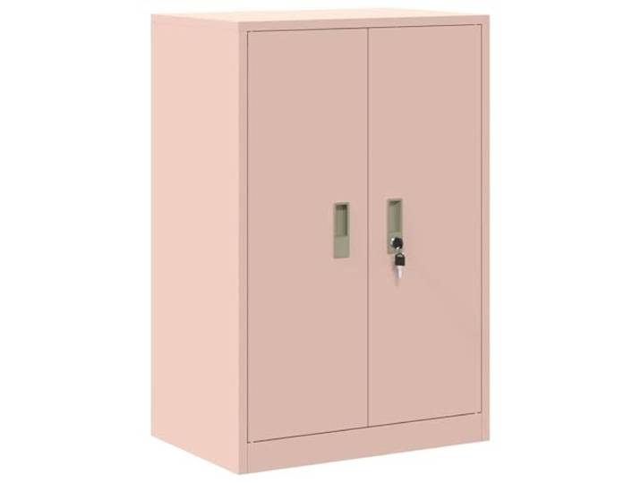 HGFDCBK Aufbewahrungsschrank Rosa 60 x 40 x 90 cm Stahl Abschließbare Türen, pulverbeschichtete Stahlkonstruktion, pflegeleicht, effizientes Lagendesign, Industriedesign-Kollektion