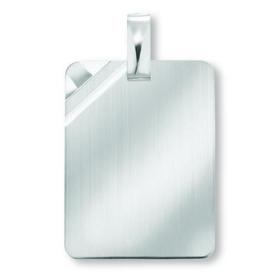 Kettenanhänger ONE ELEMENT "Gravurplatte Anhänger aus 925 Silber", silber, Schmuckanhänger, Damen, Silber 925 (Sterlingsilber), Kettenanhänger, Zartes Emblem – unaufdringlich und dennoch ausdrucksstark