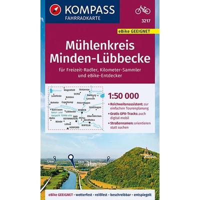 KOMPASS Fahrradkarte 3217 Mühlenkreis Minden-Lübbecke 1:50.000, Sonstige von , KOMPASS Freytag & Berndt, 978-3-99044-688-1