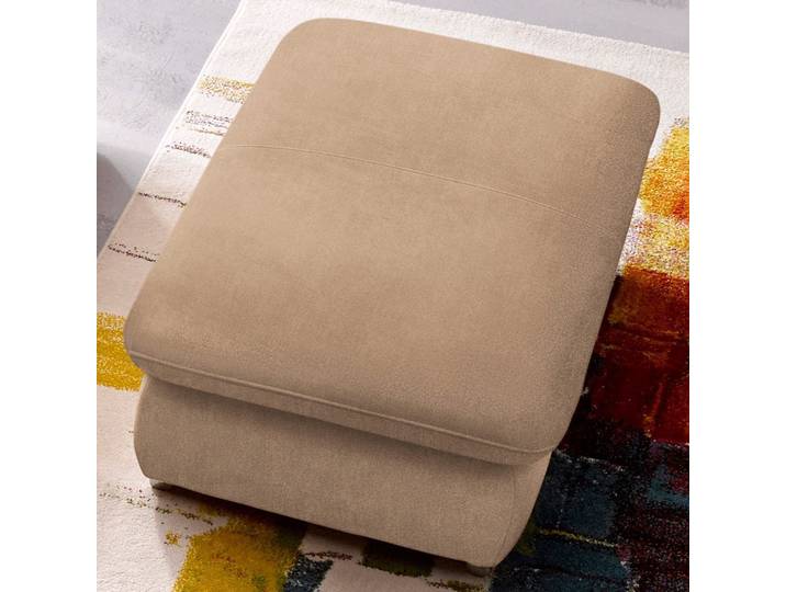 Hocker SIT & MORE Alcatraz , braun (macchiato), B:101cm H:43cm T:68cm, Struktur fein (97% Polyester, 3% Polyamid);Luxus-Microfaser ALTARA NUBUCK (95% Polyester, 5% Baumwolle);Struktur (100% Polyester), Hocker, Polsterhocker