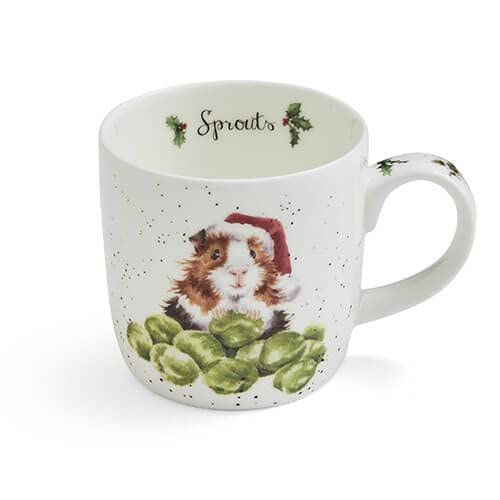 Royal Worcester Wrendale Designs Fine Bone China Mok Spruiten Cavia
