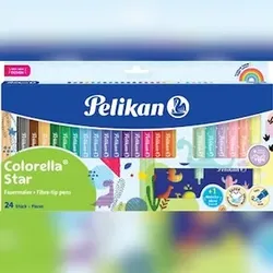 Pelikan Faserschreiberetui Corella Star C302 18+6 ST sortiert +Schablone