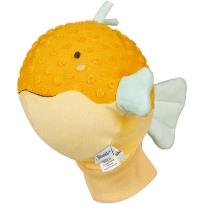 Handpuppe STERNTALER "Kugelfisch", orange (gelb), Puppen, Kinder, Flauschstoff