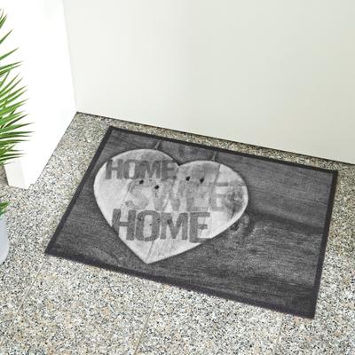 Fußmatte ANDIAMO "Rinaldo", grau (anthrazit), B:50cm H:10mm L:70cm, Kunstfaser, Teppiche, Fußmatte, Schmutzfangmatte, verschiedene Motive, rutschhemmend, waschbar