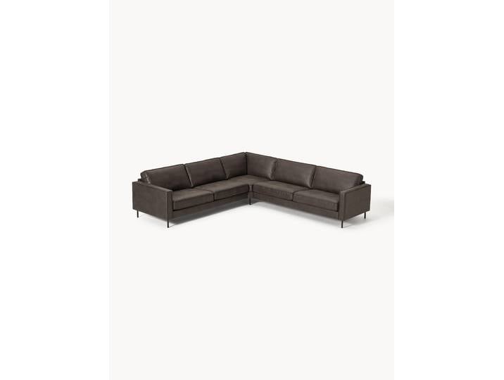 XL-Leder-Ecksofa Hunter