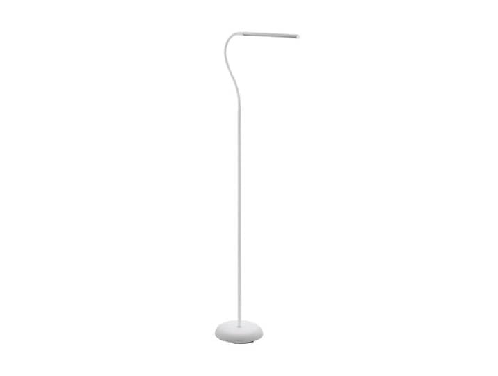 Eglo LED Lampadaire Laroa\, lampadaire avec commande tactile\, intensité réglable par paliers\, lampe sur pied en plastique blanc\, lampe de bureau LED lumière neutre