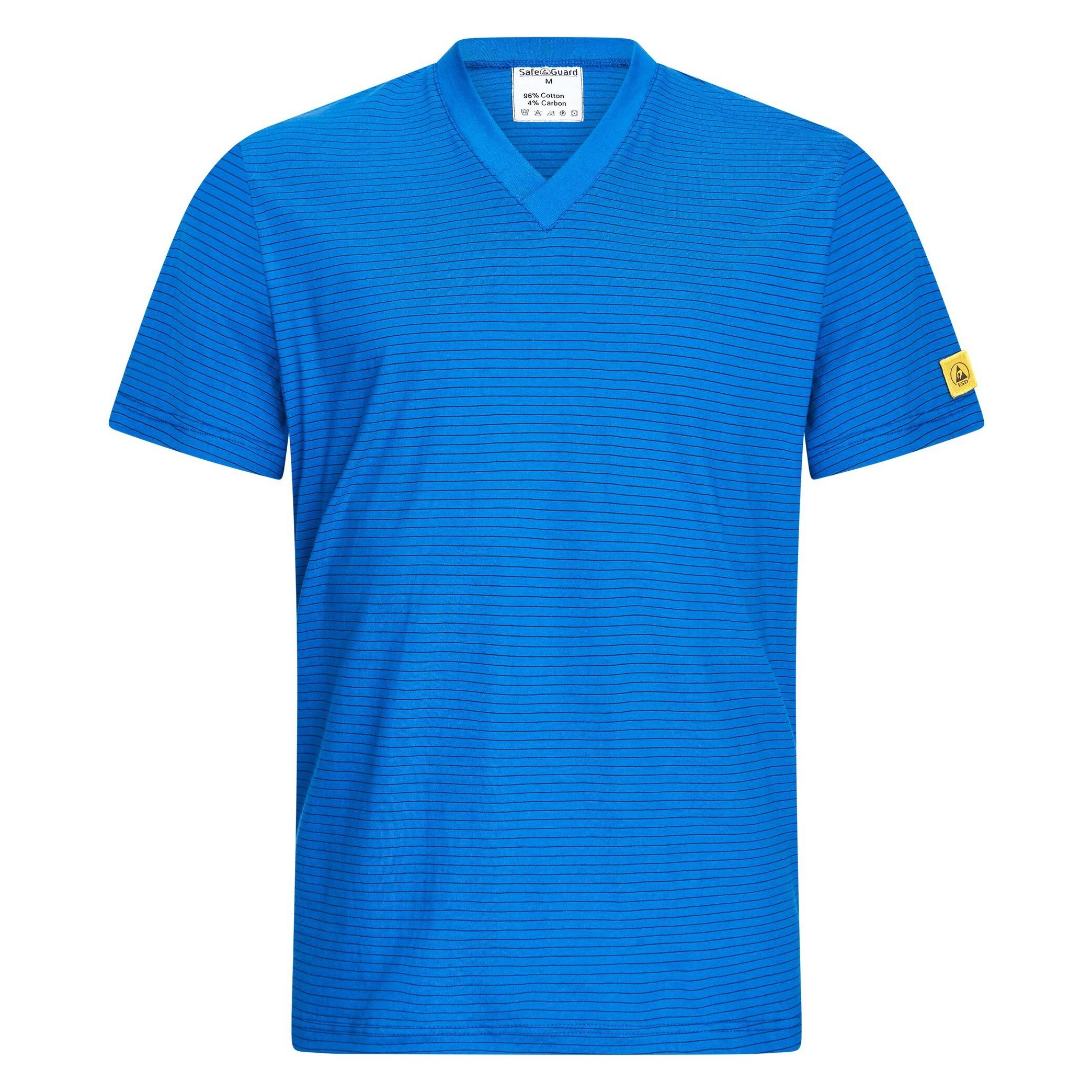 Safeguard ESD-Shirt, V-Ausschnitt, 150g/m², royalblau, XXL (XXL) (SG-TS-RB-150-K20-XXL)