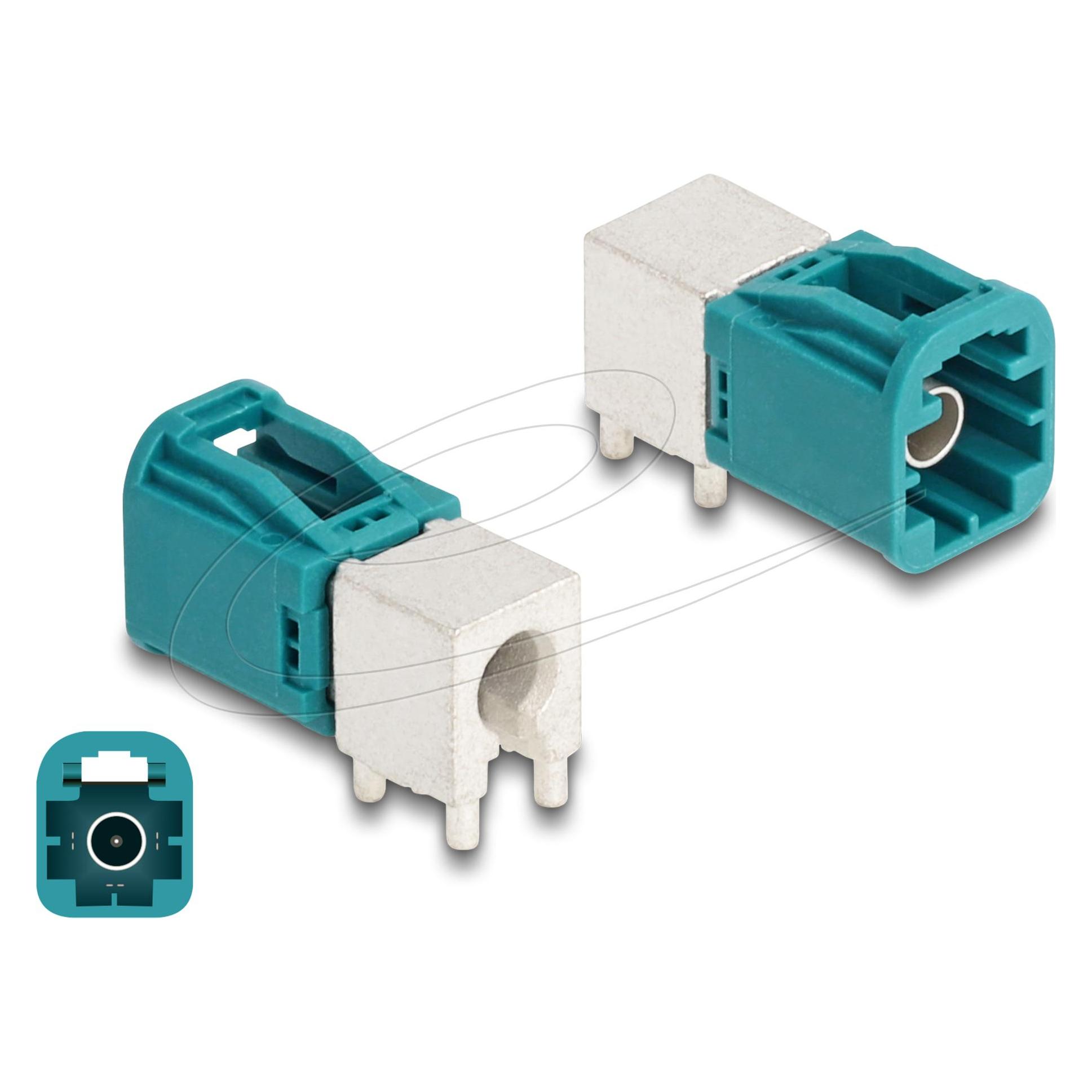 Delock Mini FAKRA Stecker single gewinkelt A-Typ PCB (90112)