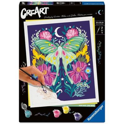 CreArt, Malen nach Zahlen Adults Trend - Pixie Cold: Luna-Motte