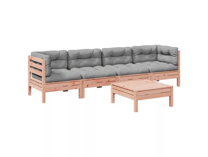 VidaXL - Garten sofagarnitur douglasienholz, One Size, Braun