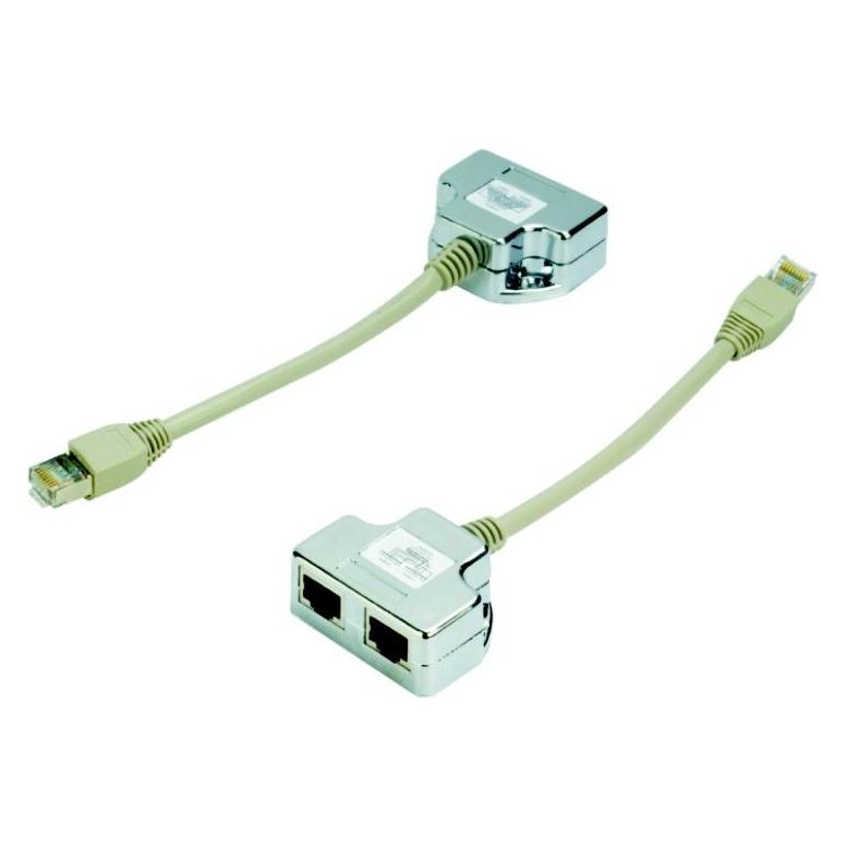 Datacom Y" adaptér STP CAT5E PC / PC+TEL (Diverse) (4252)