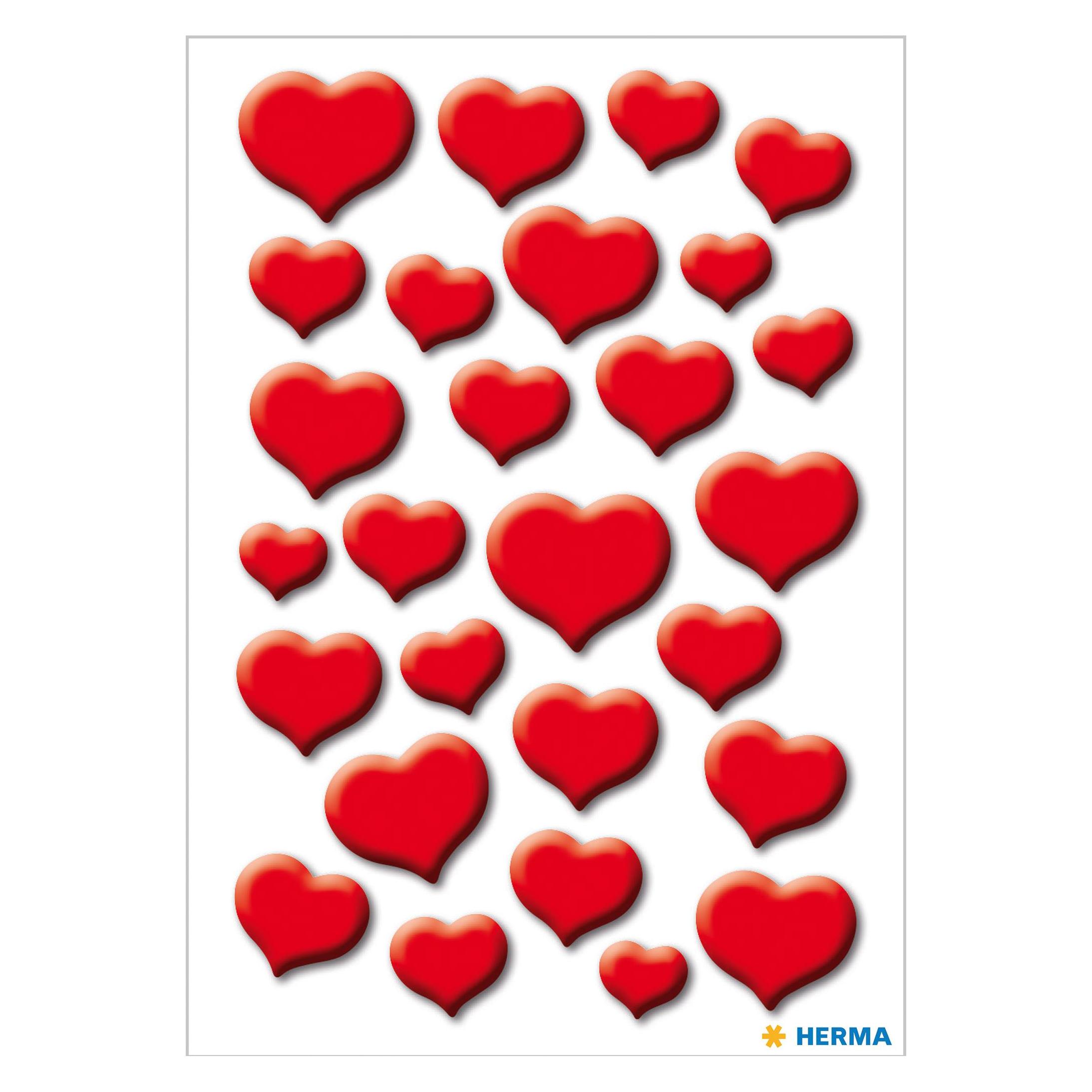 Herma Sticker Herzen (27 Sticker) (3254)