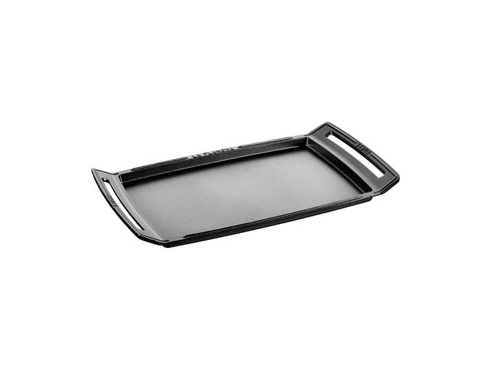 STAUB Staub Teppanyaki Bratplatte mit Griffen 38x25 cm Schwarz