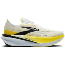 Brooks Herrenlaufschuhe Hyperion Max 4, White/Cyber Yellow/Black - weiß / 42
