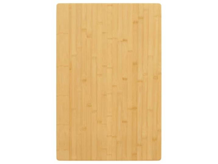 HGPOTUY Tischplatte 60x100x2,5 cm Bambus Bambus, lackierte Oberfläche, abgerundete Kanten, für Couchtisch, Bartisch, Nachttisch, Regal