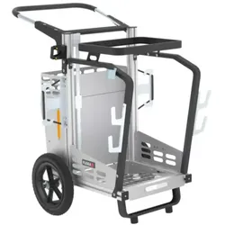 Abfallwagen FLORA Picobello Compact - fester Müllsackhalter Handwagen mit einer Achse für die Außenreinigung