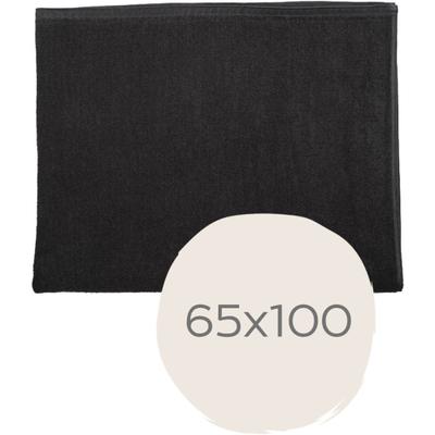 Saunatuch WEWO FASHION "9522", schwarz (anhtracite), B:65cm L:100cm, Frottier, Baumwolle, Handtücher, extrem leicht