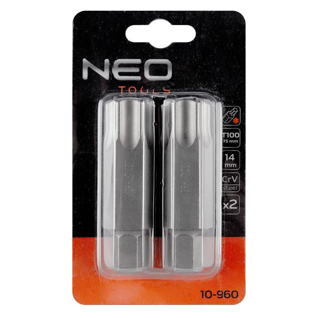 Neo Tools TORX TIP T100 X 75 MM S2 X 2 vnt. 10-960 NEO (V31AC-TOP-10-960)