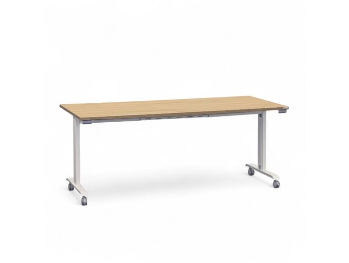 Klapptisch Tradingzone Kos 180x80 cm, Eiche/Weiss, Rechteckig, Neu - Perfekt für Meetings