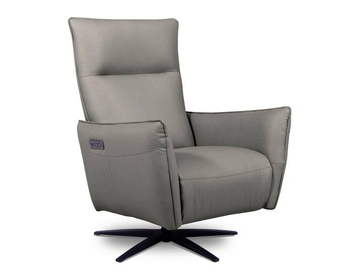 Livetastic Relaxsessel, Grau, Metall, 77x107x88 cm, Stoffauswahl, Relaxfunktion, integrierter Akku, USB-Anschluss, USB-C-Anschluss, Sitzfläche 360° drehbar, Wohnzimmer, Sessel, Relaxsessel