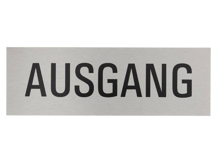 Alu-Schild Ausgang 25 × 8 cm
