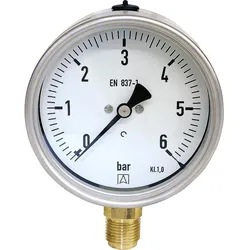 Manometer Robust.0-16bar 100mm G1/2