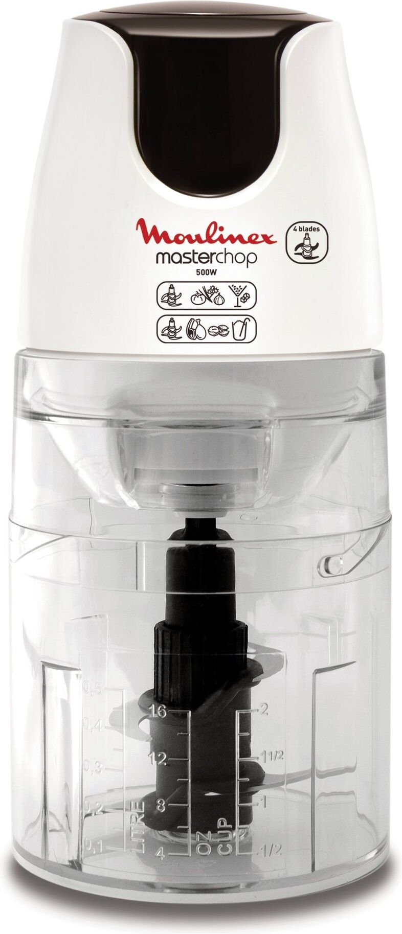 Tritatutto elettrico Moulinex DJ450B MASTERCHOP XL 3In1 White e Black