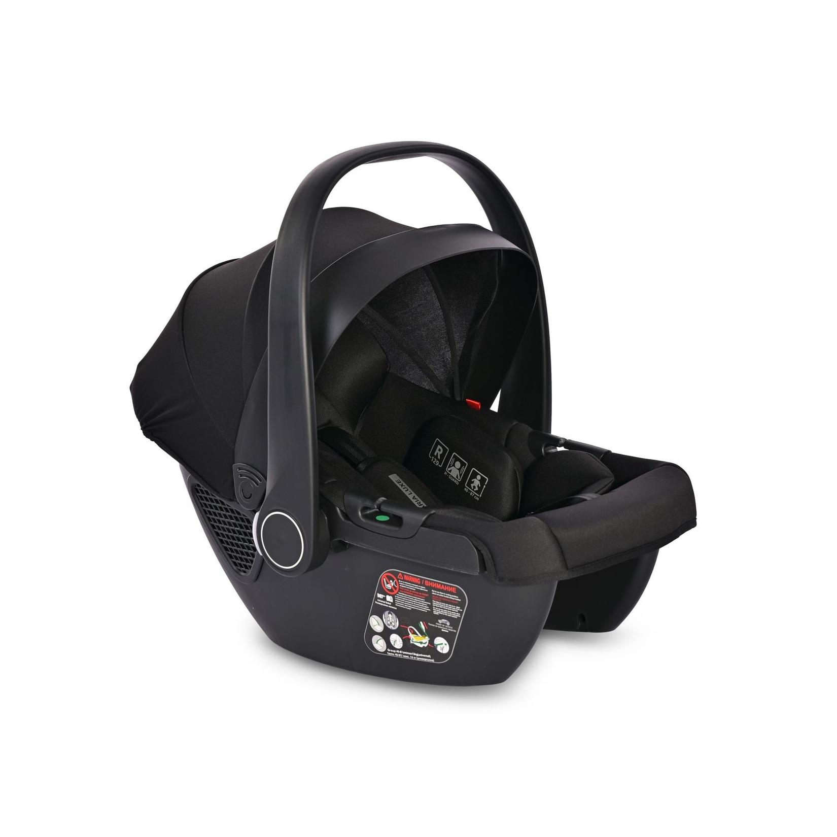 Lorelli Babyschale i-Size Aria Luxe (40 - 87 cm) verstellbar, Memory-Schaum schwarz